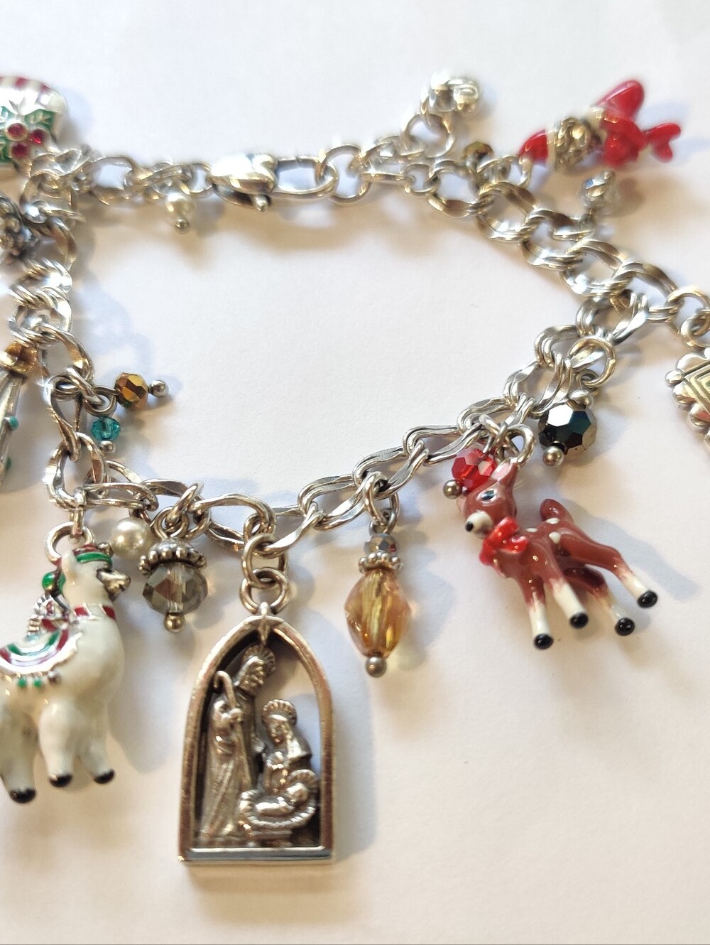 Brighton Holiday Charm Bracelet with Festive Enamel Accents